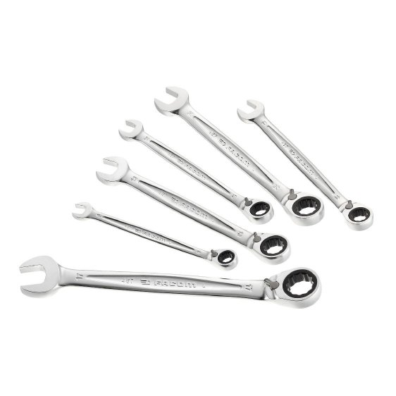 FACOM 467B.JE6PB - 6pc Metric Ratchet Combination Spanner Set