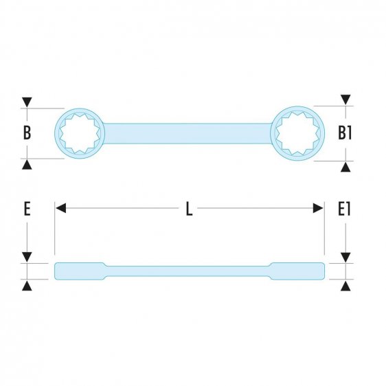 FACOM 57L.XU - Inch Thin Wall Long Offset Ring Spanner