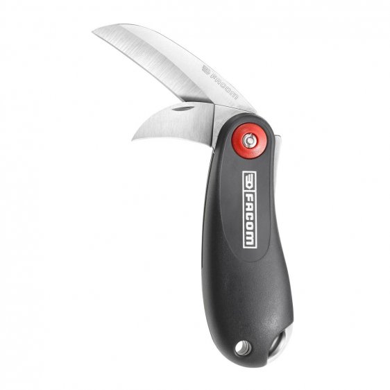 FACOM 640180 - Twin Blade Electricians Knife Plastic Handle