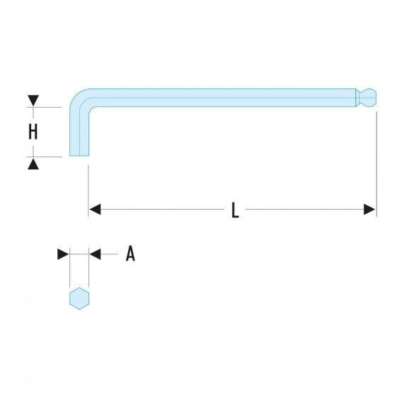 FACOM 83S.XLM -2mm Extra Long Metric Ball Hex Key