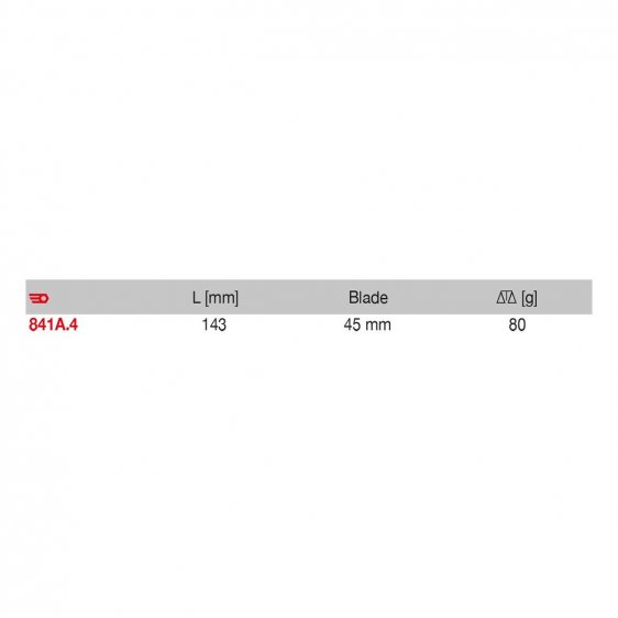 FACOM 841A.4 - 143mm Electricians Comfort Grip Scissors