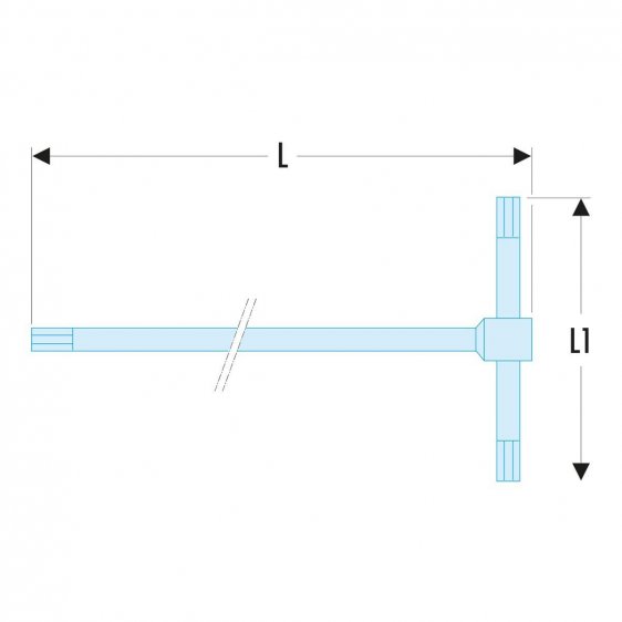 FACOM 84TCD.XM - Metric Hex Sliding T-Handle Spinner Key
