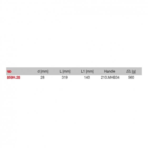 FACOM 859H.28 - 560g Square Face Dinging Hammer