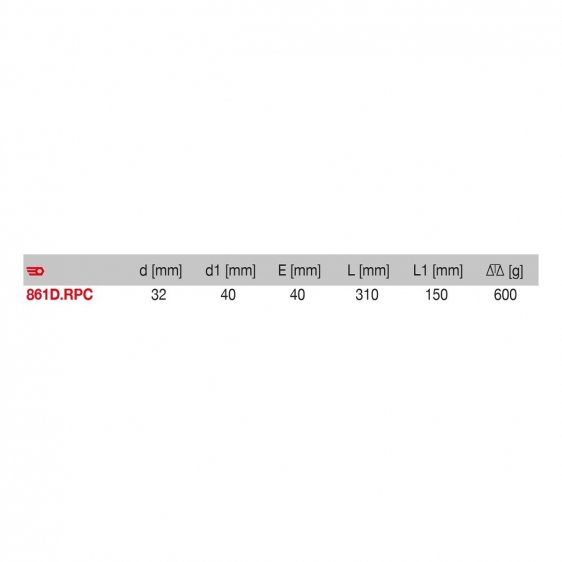 FACOM 861D.RPC - 32x40mm Round Flat + Convex Sheet Metal Hammer