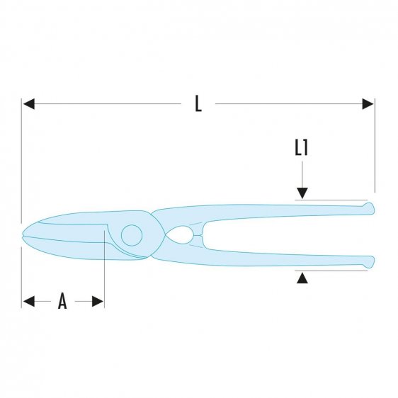 FACOM 880 - Straight Cut Aviation Shears