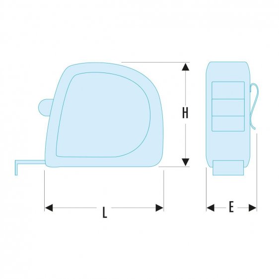 FACOM 893.XSLS -SLS Tethered Class II Metric ABS Case Tape Measure