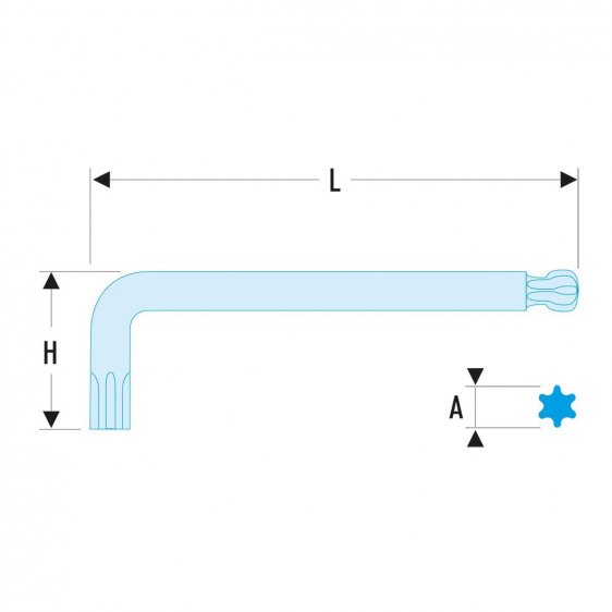 FACOM 89S.X - Long Ball Torx Key