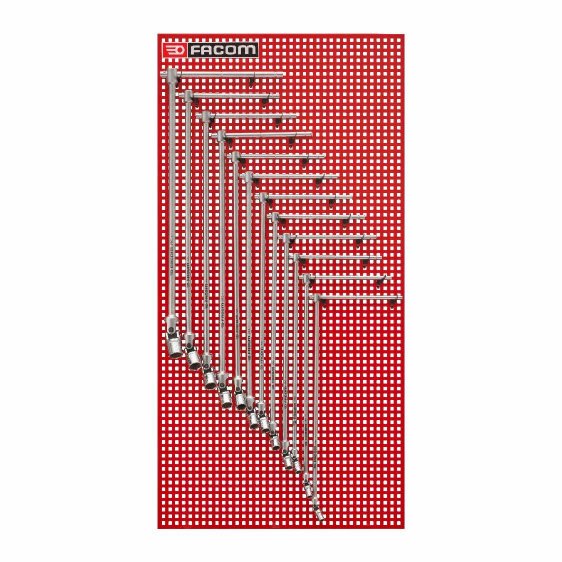 FACOM 99C.P12E - 12pc Metric T-Handle Hinged Socket Spanner Set + Panel