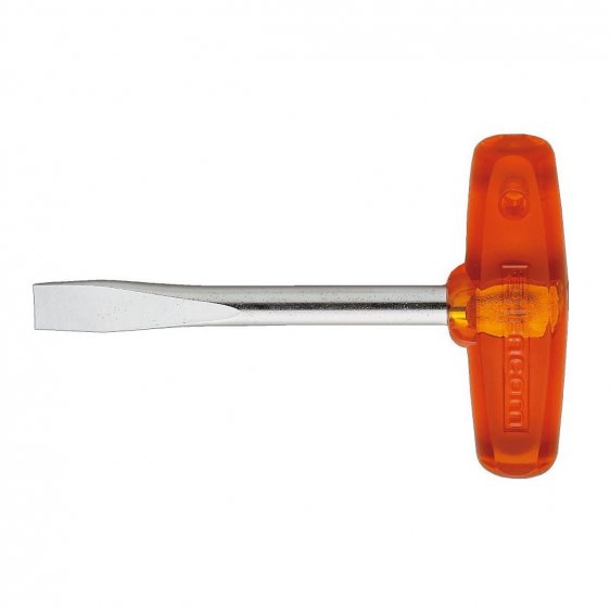 FACOM AGT.10X100 - 10x100mm Flared Sloted Isoryl T-Handle Screwdriver