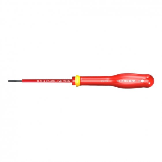 FACOM AT2.5X50VE - 2.5x50mm Insulated Parallel Slotted Protwist Screwdriver