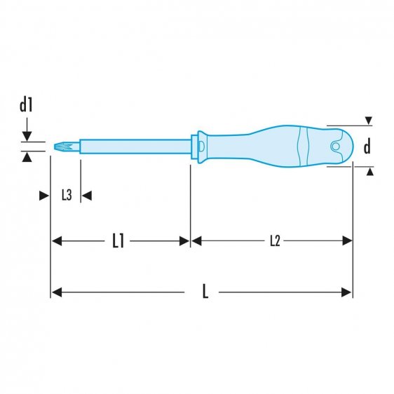 FACOM ATDXVE - Insulated Pozidriv Protwist Screwdriver