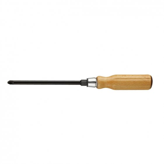 FACOM ATHH.D3 - PZ3x150mm Pozidriv Wooden Handle Bolster Screwdriver