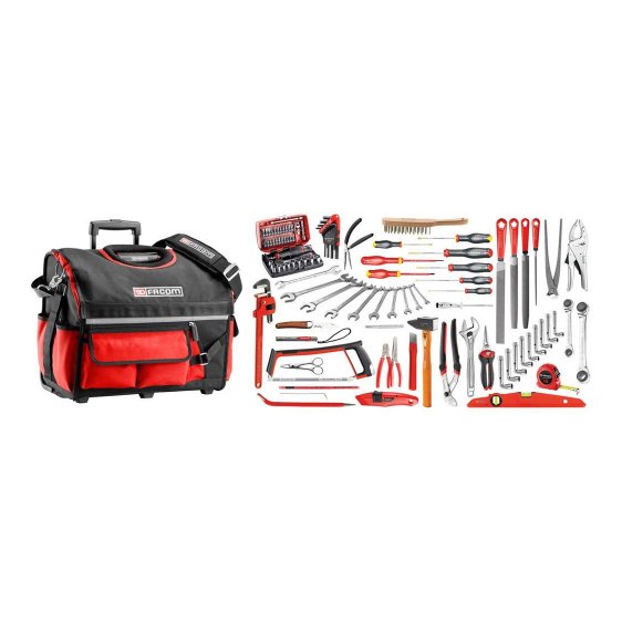 FACOM BSR20.SG4A - 112pc General Services Metric ToolKit + Rolling Tool Bag