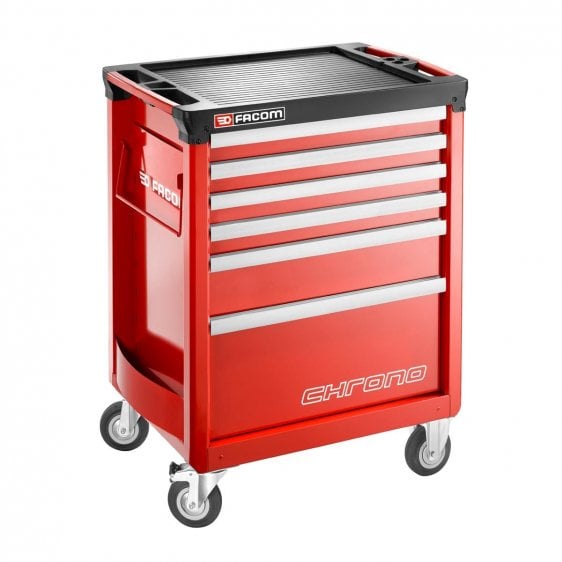 FACOM CHRONO.6M3A - CHRONO+ 6 Drawer 3 Mod Roller Cabinet Red