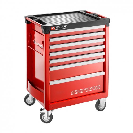 FACOM CHRONO.7M3A - CHRONO+ 7 Drawer 3 Mod Roller Cabinet Red