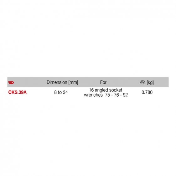 FACOM CKS.39A - Tool Rack For 8-24mm Angled Socket Spanners