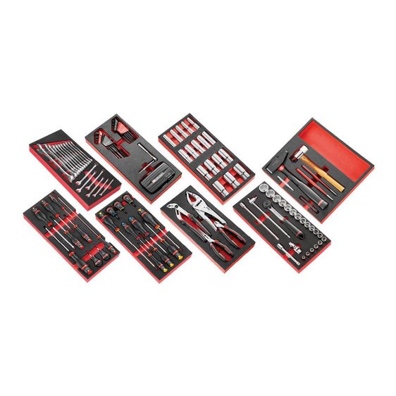 FACOM CM.PL - 142pc General Metric Tool Kit In Foam Modules