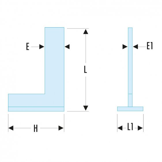 FACOM DELA.1257.X - Class II Stainless Steel Flange Square