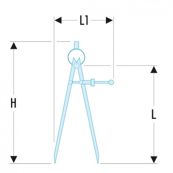 FACOM DELA.1901.X - Fixed Tips Arc Protractor Scriber