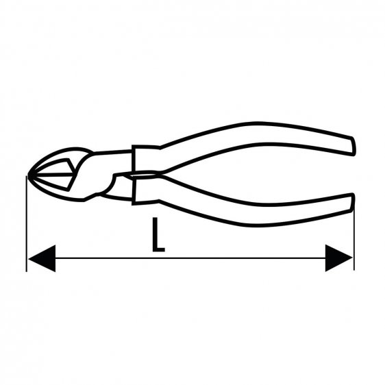 EXPERT by FACOM E192A.XG - Flush Diagonal Side Cutter PVC Grip Pliers