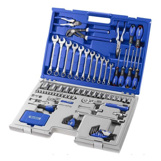 Expert E034806 - 124pc General Metric Tool Kit + Case