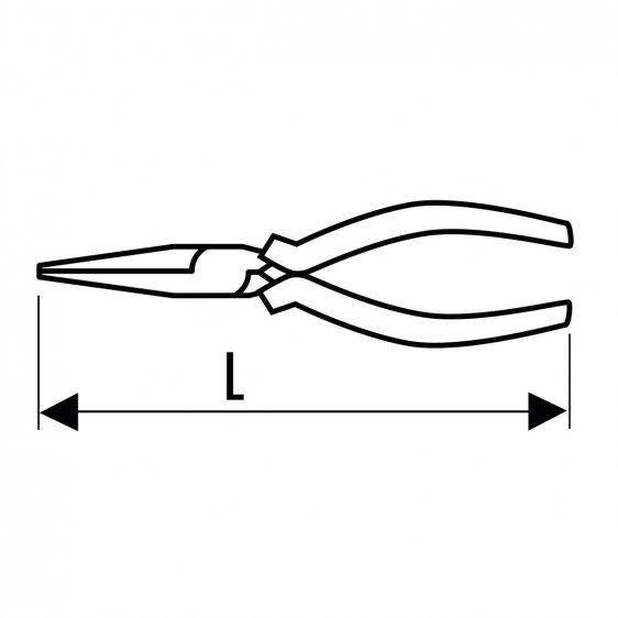 EXPERT by FACOM E185A.X - Straight Long Half-Round Combination Comfort Grip Pliers