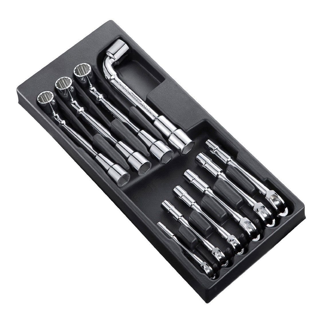 EXPERT by FACOM E194939 - 10pc Metric 6x12pt Angled Socket Spanner ...