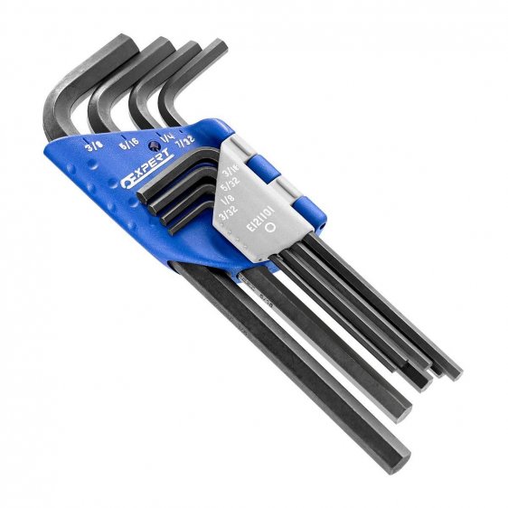 EXPERT by FACOM E121101 - 9pc Long Inch Ball Hex Key Clip Set
