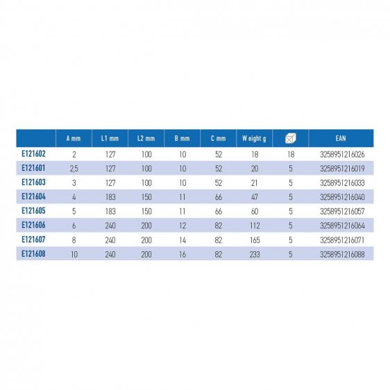 EXPERT by FACOM E84TZA.XM - Metric Hex Comfort Grip T-Handle Key