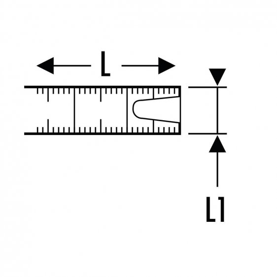 EXPERT by FACOM E14010X - Class II Metric ABS Case Tape Measure