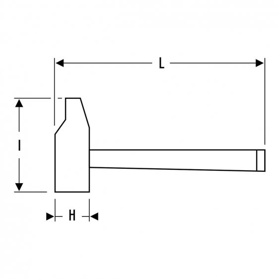 EXPERT by FACOM E202H.X - Ball Pein Engineers Hickory Handle Hammer
