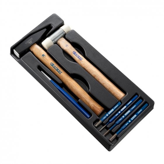 EXPERT by FACOM E150802 - 7pc Point Pein Hammer Impact Tools Module