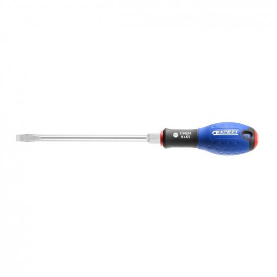 EXPERT by FACOM E160202 - 6.5x150mm Flared Slotted Comfort Grip Bolster Screwdriver