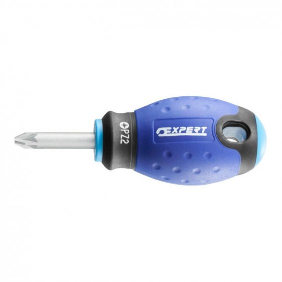 EXPERT by FACOM E165408 - PZ1x30mm Pozidriv Stubby Comfort Grip Screwdriver