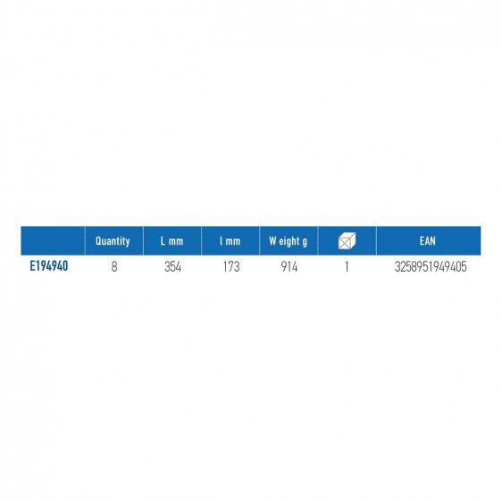 EXPERT by FACOM E194940 - 8pc Slotted Phillips Comfort Grip Screwdriver Module