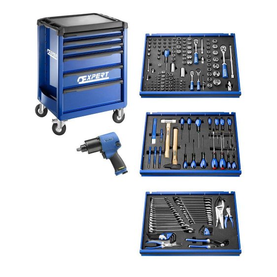 EXPERT by FACOM E220360 - 208pc General Metric Tool Kit + 6 Drawer Roller Cabinet