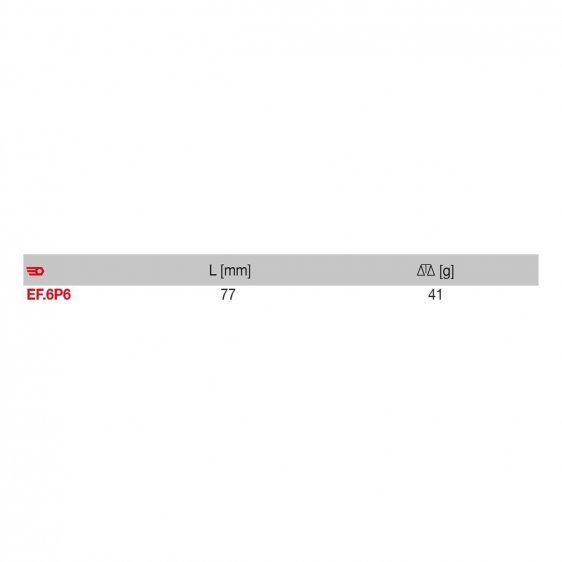 FACOM EF.6P6 - 77mm 1/4