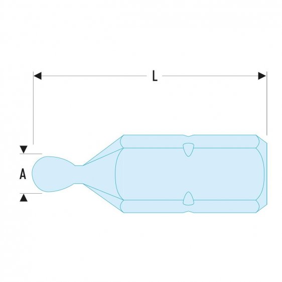 FACOM ETS.1XM - Metric Ball Hex 1/4