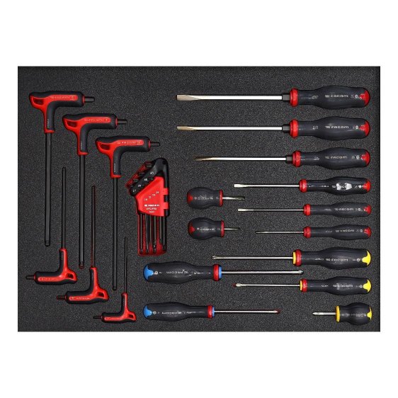 FACOM ETS.CK1 - CUSTOM 244pc Complete ToolKit + Foaming + Roller Cabinet