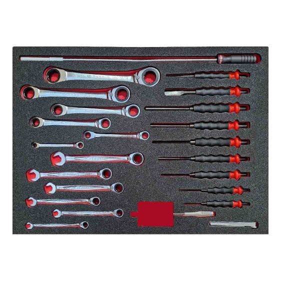 FACOM ETS.CK3 - CUSTOM 215pc Complete Tool Kit + Foaming + 6 Drawer Roller Cabinet