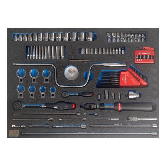 FACOM ETS.CK3 - CUSTOM 215pc Complete Tool Kit + Foaming + 6 Drawer Roller Cabinet