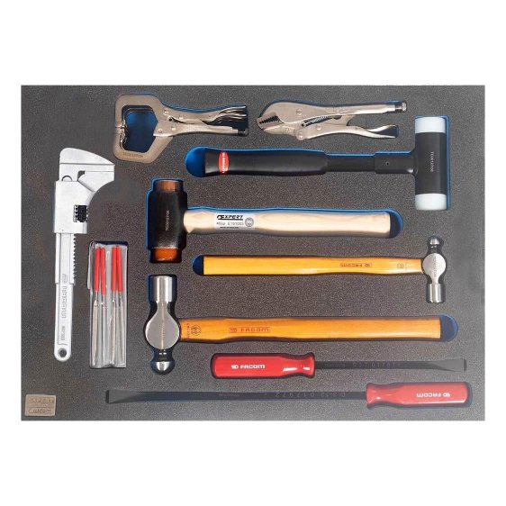 FACOM ETS.CK3 - CUSTOM 215pc Complete Tool Kit + Foaming + 6 Drawer Roller Cabinet