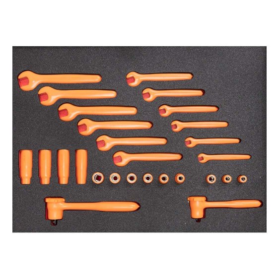 FACOM ETS.CK4 - CUSTOM 70pc Insualted ToolKit + Foaming + Roller Cabinet