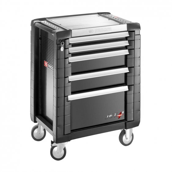 FACOM JET.5GM3 - JET+ 5 Drawer 3 Mod Roller Cabinet Black