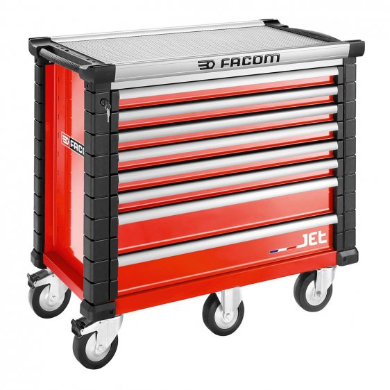 FACOM JET.8M5A - JET+ 8 Drawer 5 Mod Roller Cabinet Red