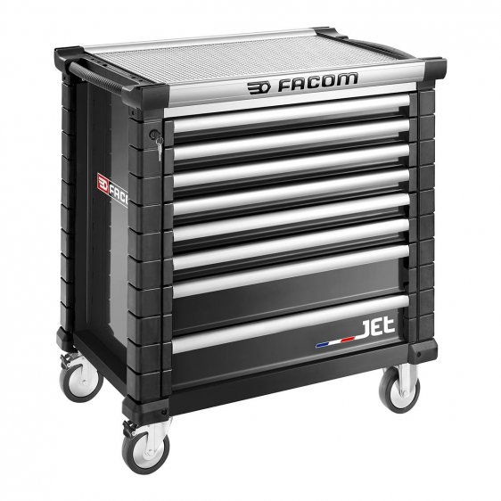 FACOM JET.8NM4A - JET+ 8 Drawer 4 Mod Roller Cabinet Black