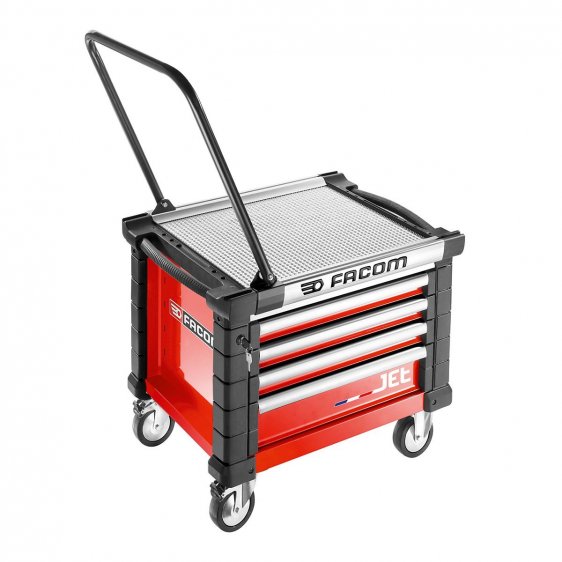 FACOM JET.CR4M3A - JET+ 4 Drawer 3 Mod Roller Cabinet Red