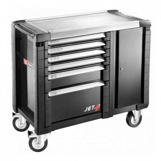 FACOM JET.T6GM3 - JET+ 6 Drawer 3 Mod + Side Cab Roller Cabinet Black