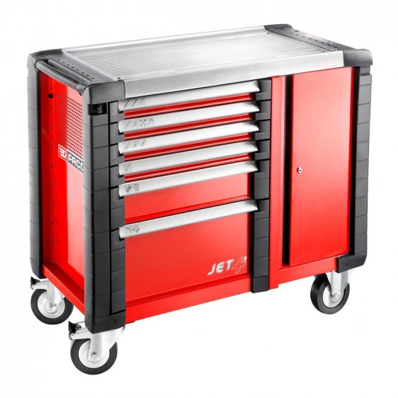 FACOM JET.T6M3 - JET+ 6 Drawer 3 Mod + Side Cab Roller Cabinet Red