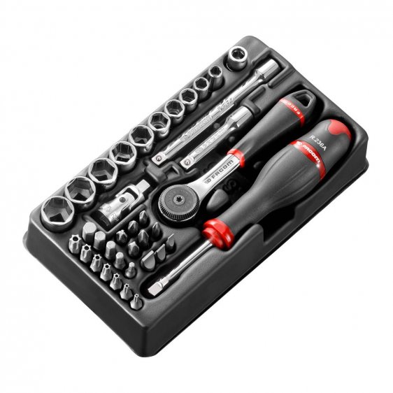 FACOM MOD.R161-66 - 37pc 1/4